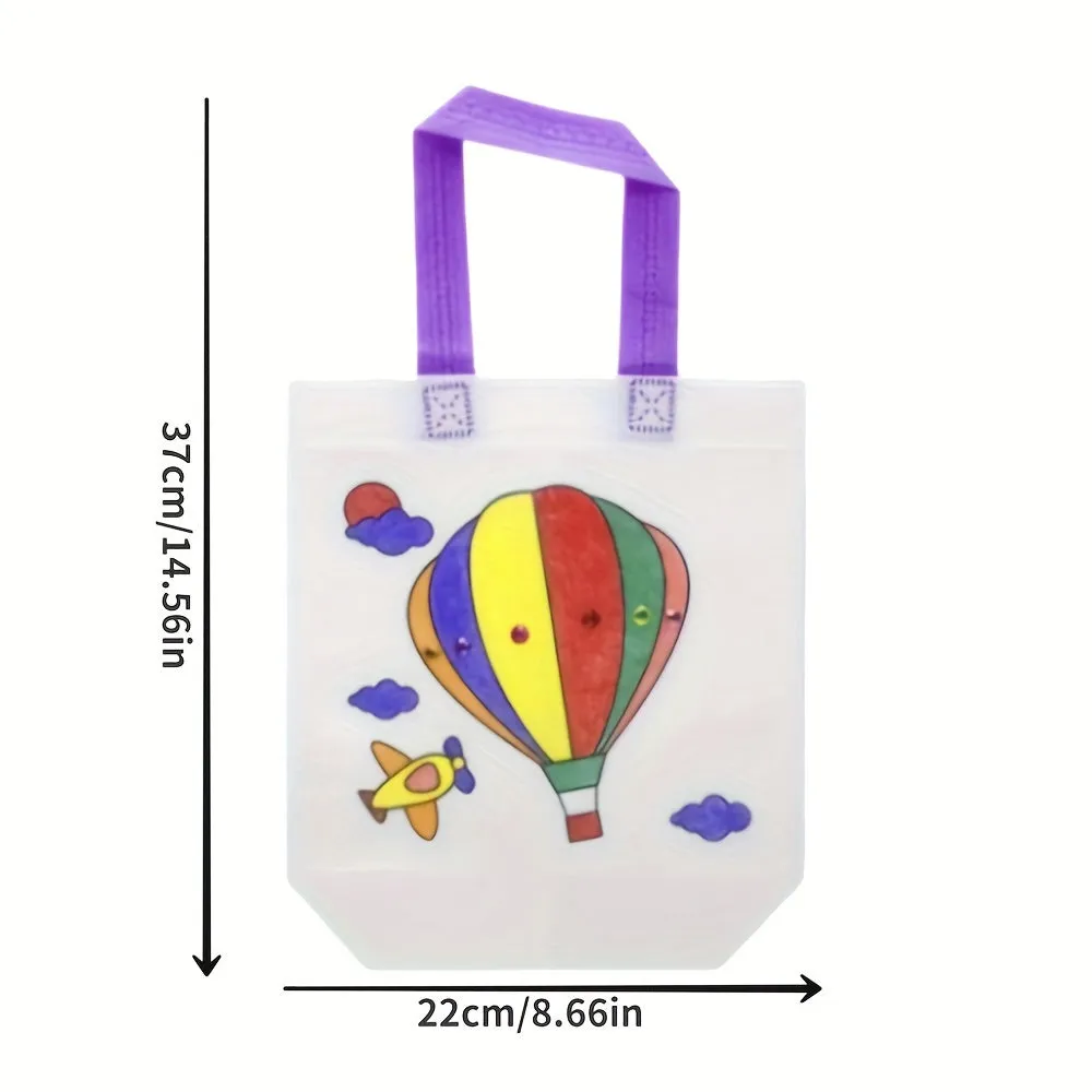 10Piece DIY Graffiti Bag Set with Coloring Markers