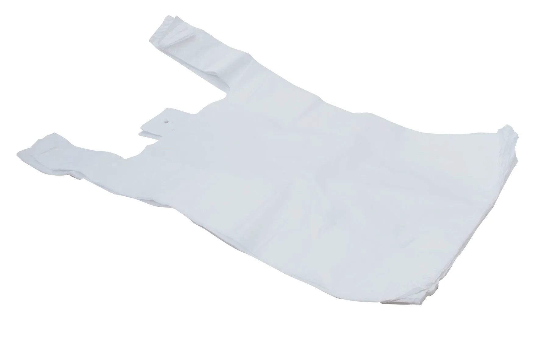 13 x 19 x 23 17mu White Vest Plastic Carrier Bags (Violet)