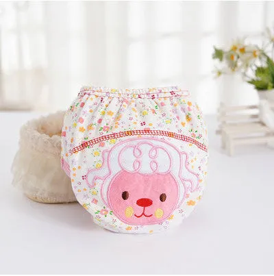 1Pcs Cute  Baby  Diapers Reusable Nappies Cloth Diaper Washable  Infants Children Baby Cotton Training Pants Nappy Changing