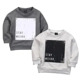 2 Colors Baby Boys Spring/Autumn Pullover Tops Babies Boy Long Sleeve Letter T-Shirt Sweatshirt Clothing Toddler Clothes