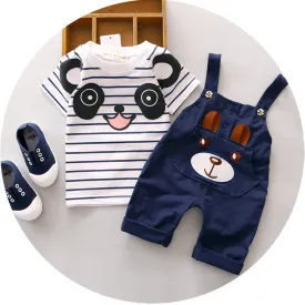 2016 New Summer Children Sets baby boy clothes for 1 2 3 4 years old boys clothing set A234