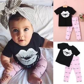 2017 1-4Y Newborn Infant Kids Baby Girls Batman T-shirt  Pants Outfits Clothes Set  Summer  Toddler Chidren Clothing cosplay