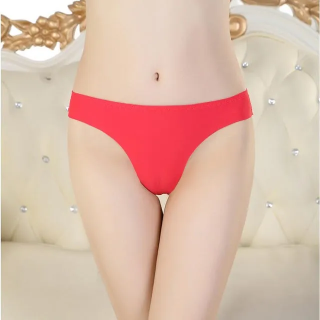 2017 Invisible Seamless Underwear Women Panties ThongsNylon Spandex Crotch Thong Tanga Braga Panty Ropa Interior Mujer Calcinha