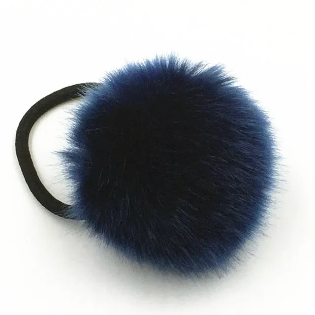 2017 New Artificial Rabbit Fur Ball Elastic Hair Rope Rings Ties Bands Ponytail Holders Girls Hairband Headband Hair Accessories