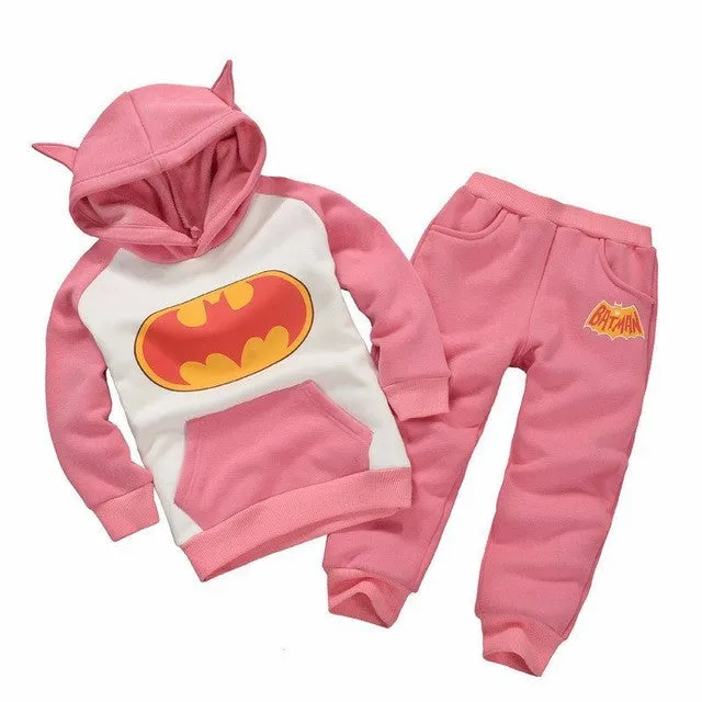 2017 New Children Outfits Tracksuit Batman Clothing Children Hoodies   Kids Pants 2 pcs kids Sport Suit Boys Clothing Set