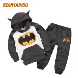 2017 New Children Outfits Tracksuit Batman Clothing Children Hoodies   Kids Pants 2 pcs kids Sport Suit Boys Clothing Set