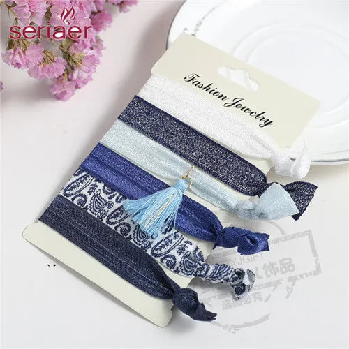 2017 Summer Elastic Hairband Lady Hair Tips Jewelry For Women Hair Accessories Headwear Handband Girls Hair Rope HB-037