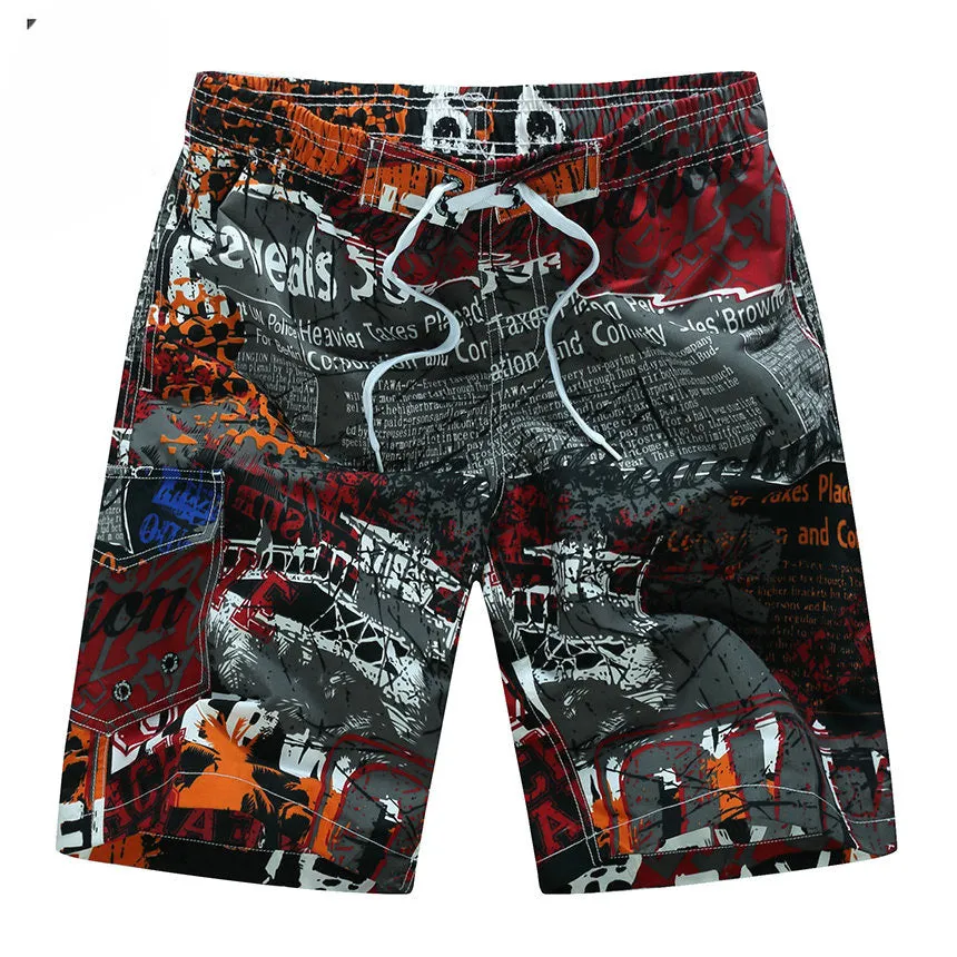 2017 Summer Hot Men Beach Shorts Quick Dry Printing Board Shorts Men