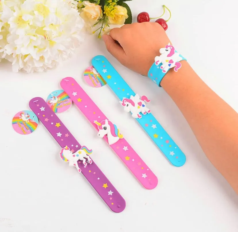 3 pieces of Unicorn Slap Bracelets - Slap bands for kids - friendship band for girls and boys - playmastertoys video