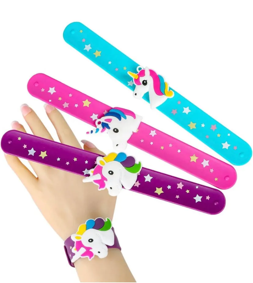 3 pieces of Unicorn Slap Bracelets - Slap bands for kids - friendship band for girls and boys - playmastertoys video