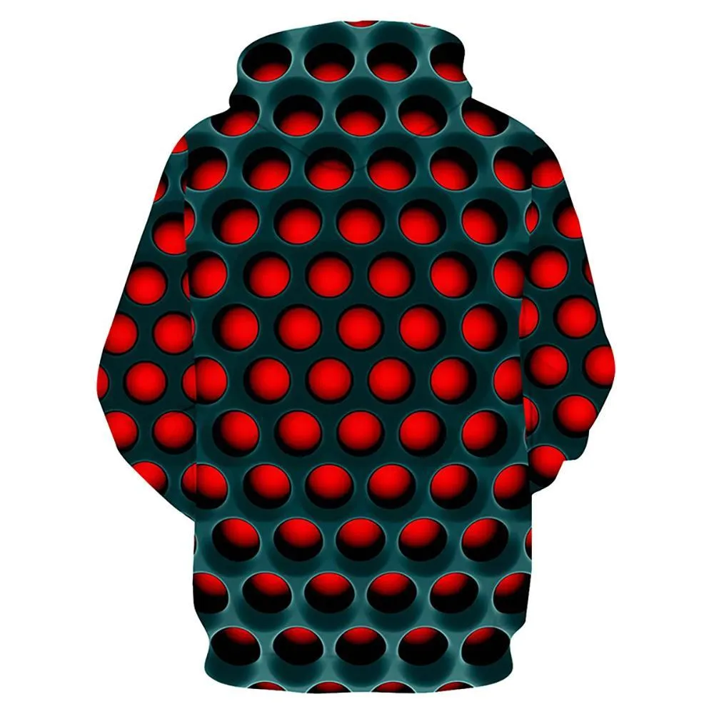 3D Graphic Printed Hoodies Geometric