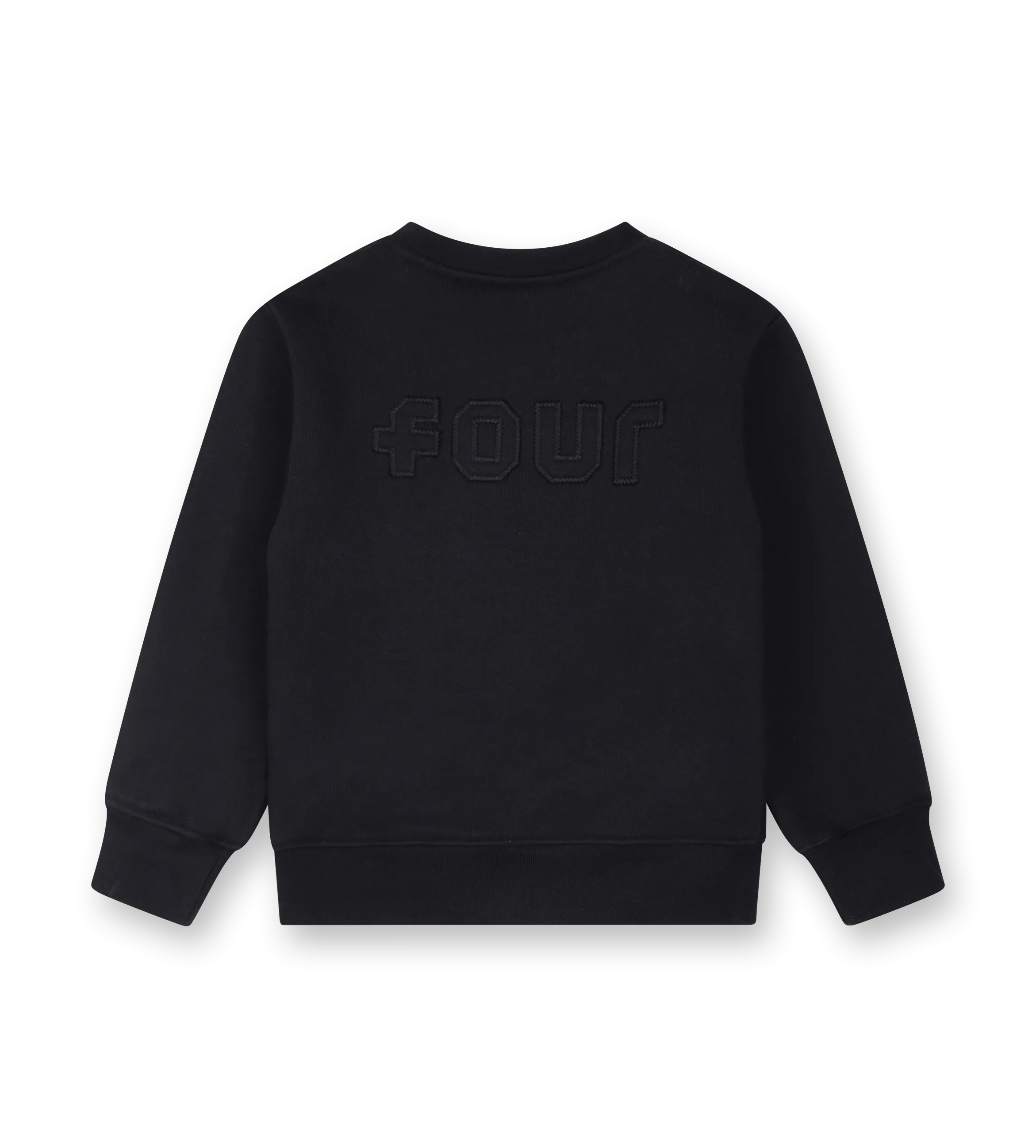 4 Patch Crewneck Black