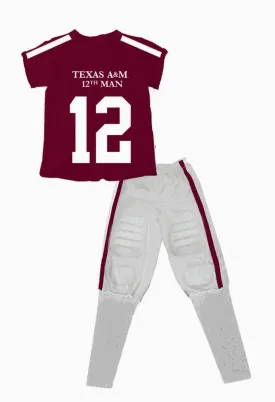 A&M Short Sleeve Football Pajama