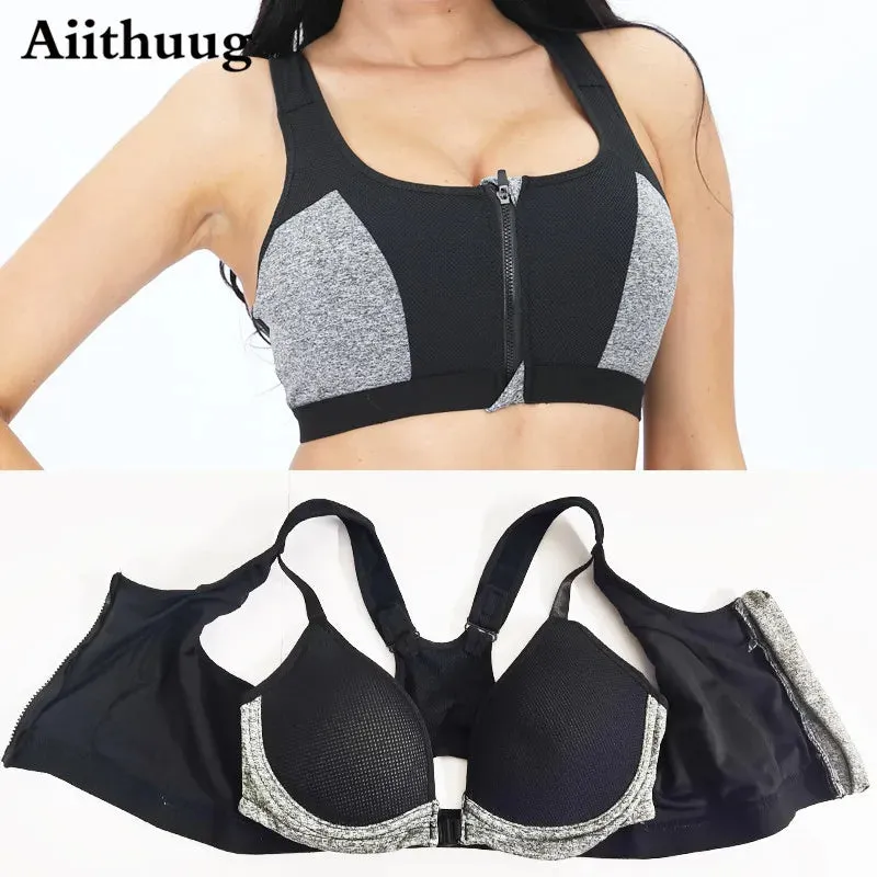 Aiithuug Sports Bras High Impact Sportswear Push Up