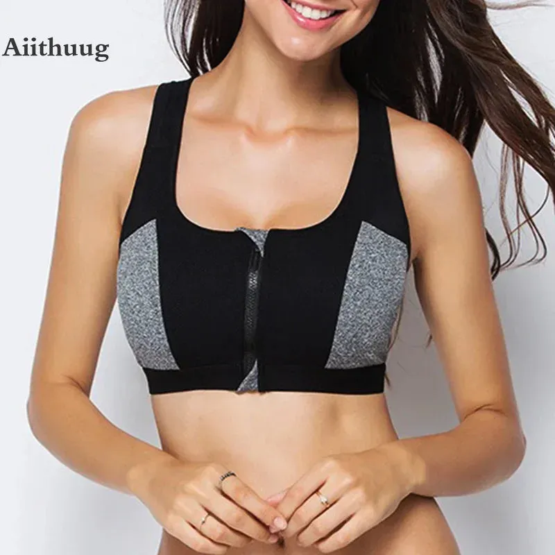 Aiithuug Sports Bras High Impact Sportswear Push Up