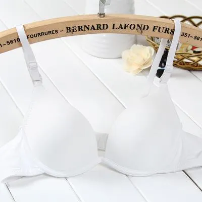 Black White color lovely Push Up Bra for chest women sexy Push-up bra Underwear Brassiere chest Support Plunge bra sexy girl Bra