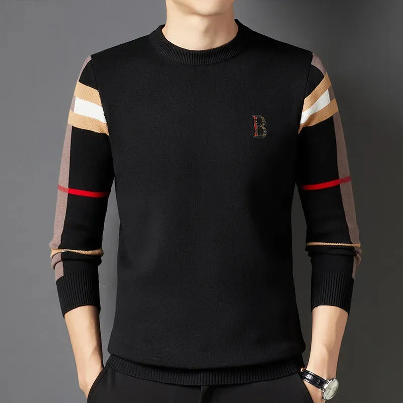 Bliss High End Designer Knitwear Mens Business Brand Soft Sweaters