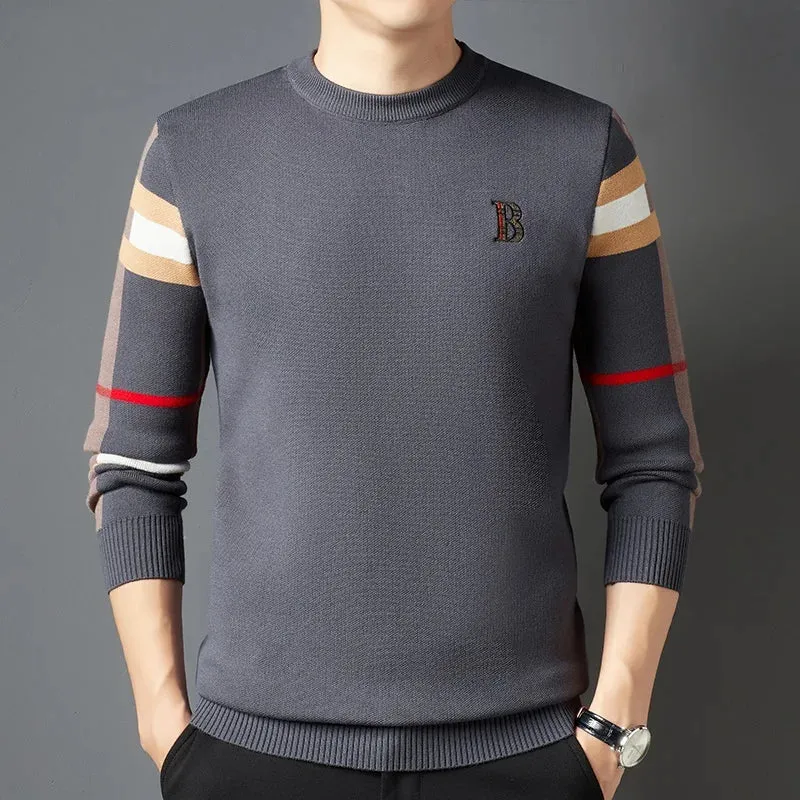 Bliss High End Designer Knitwear Mens Business Brand Soft Sweaters