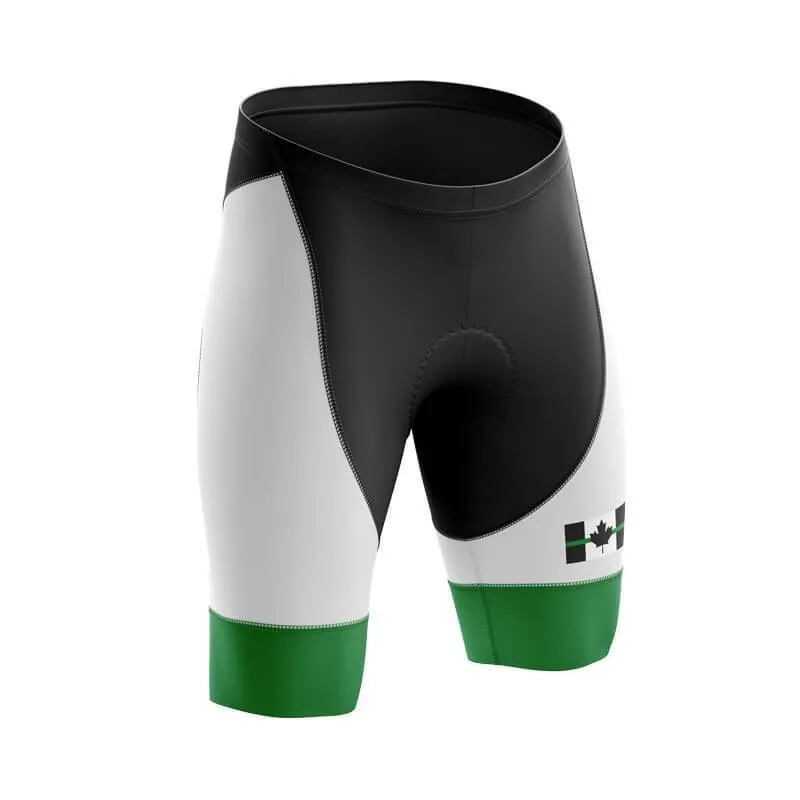 Canada Flag Thin Green Line Bib & Shorts