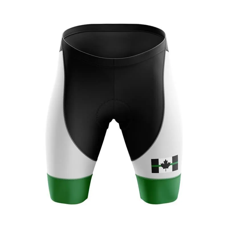 Canada Flag Thin Green Line Bib & Shorts