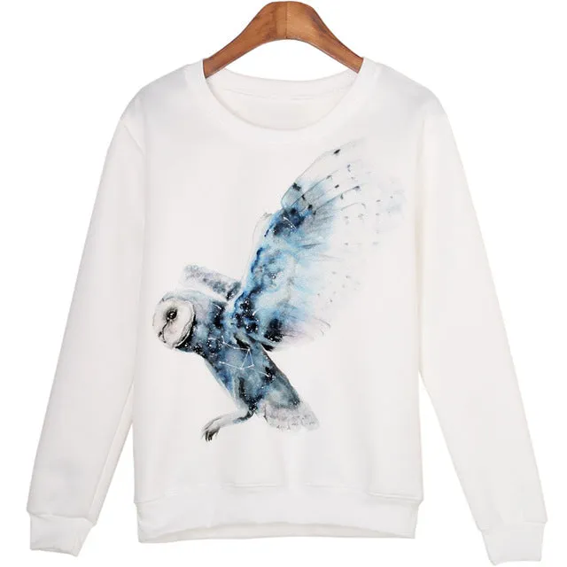 Casual 3D Sweatshirt Women Winter Clothing Cartoon Totoro Print Moleton Feminino Hoodies O-neck Pullover Tops WMH31