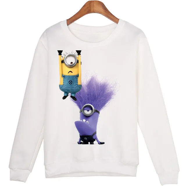 Casual 3D Sweatshirt Women Winter Clothing Cartoon Totoro Print Moleton Feminino Hoodies O-neck Pullover Tops WMH31