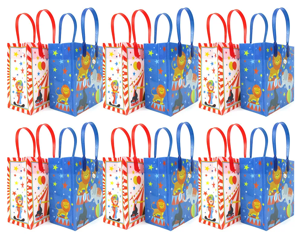 Circus Party Favor Treat Bags - Set of 6 or 12