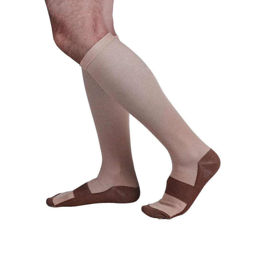 Copper Anti-Fatigue Compression Knee High Socks