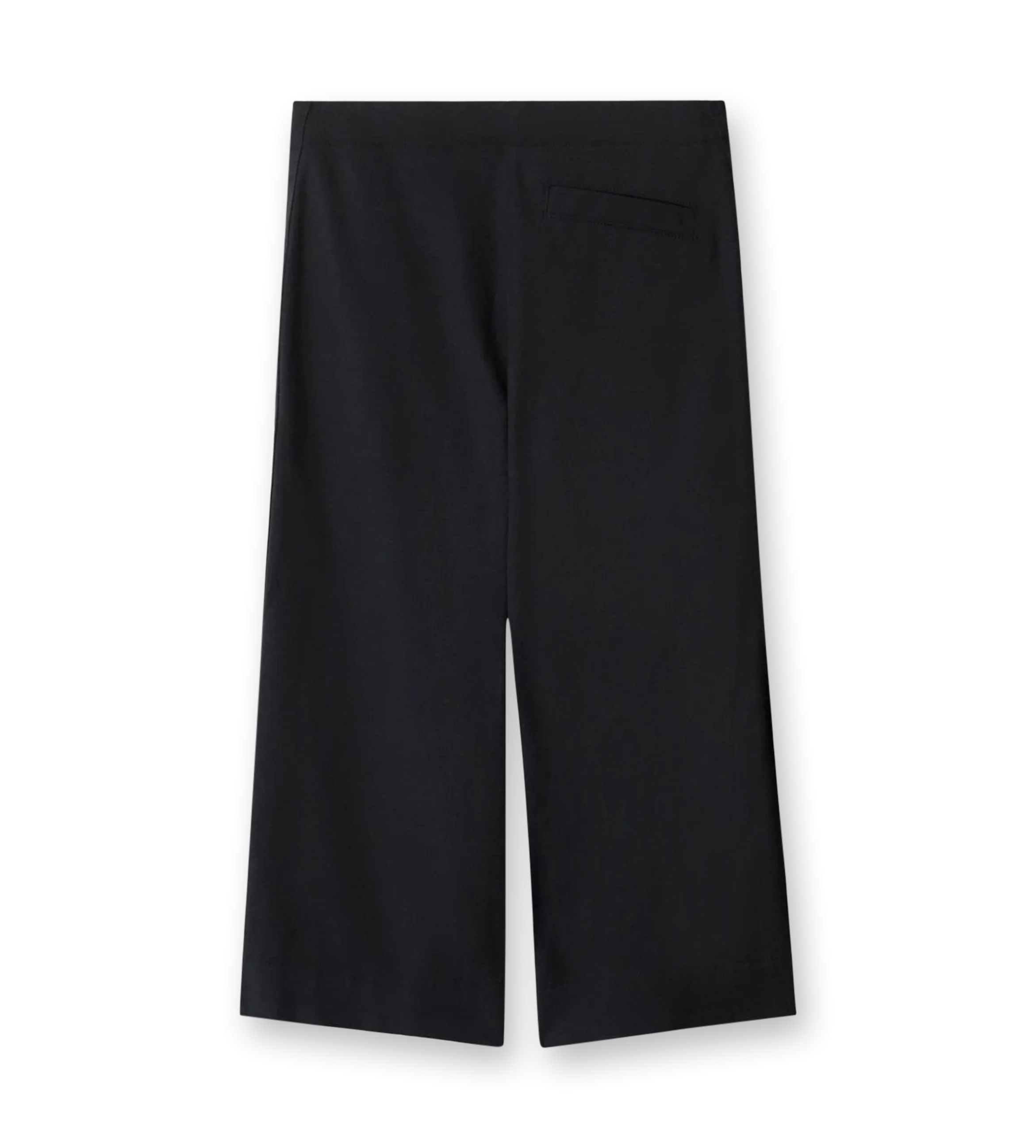 Cotton Blend Trousers Black