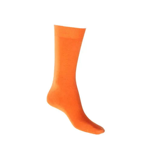 Cotton Crew Socks in Orange - Aussie Made