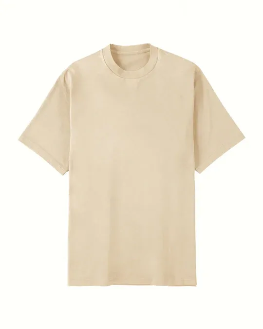 Crew Neck T Organic Twin Jersey | Ivory