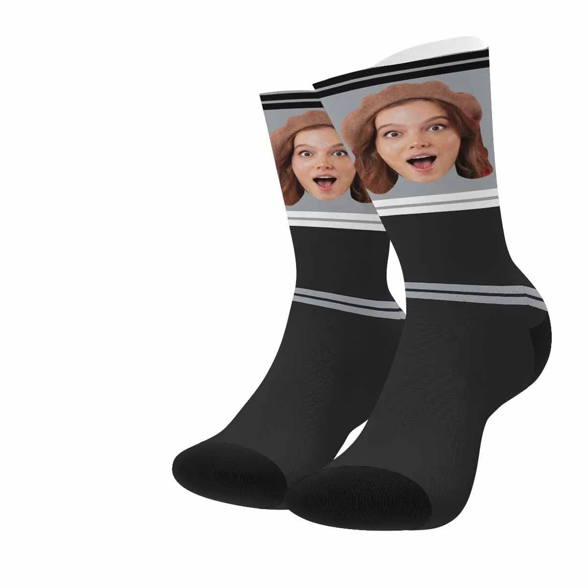 Custom Face Football Team Socks