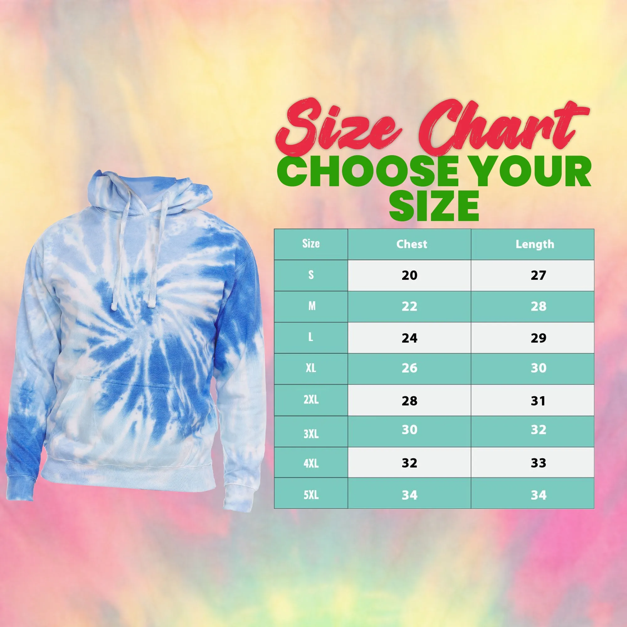 Daresay Womens Tie Dye Hoodie Pullover, Soft & Comfy Long Sleeve Clothing to Wear, Retro-cool Fleece Sweaters Sizes Up to XXL