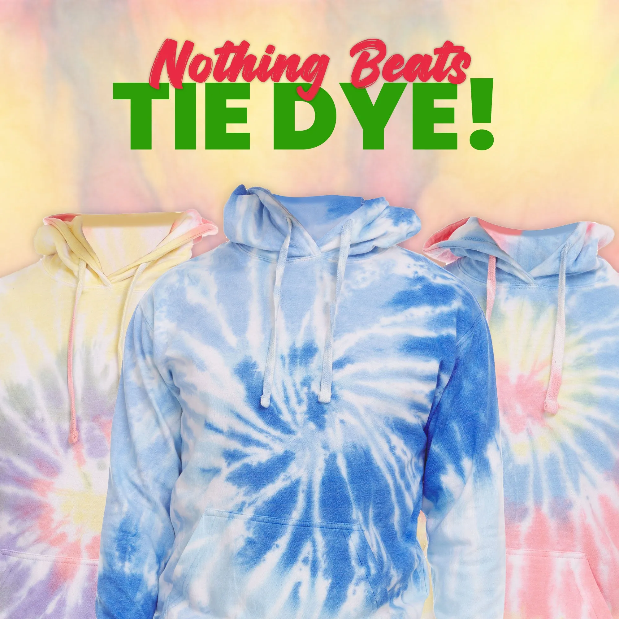 Daresay Womens Tie Dye Hoodie Pullover, Soft & Comfy Long Sleeve Clothing to Wear, Retro-cool Fleece Sweaters Sizes Up to XXL