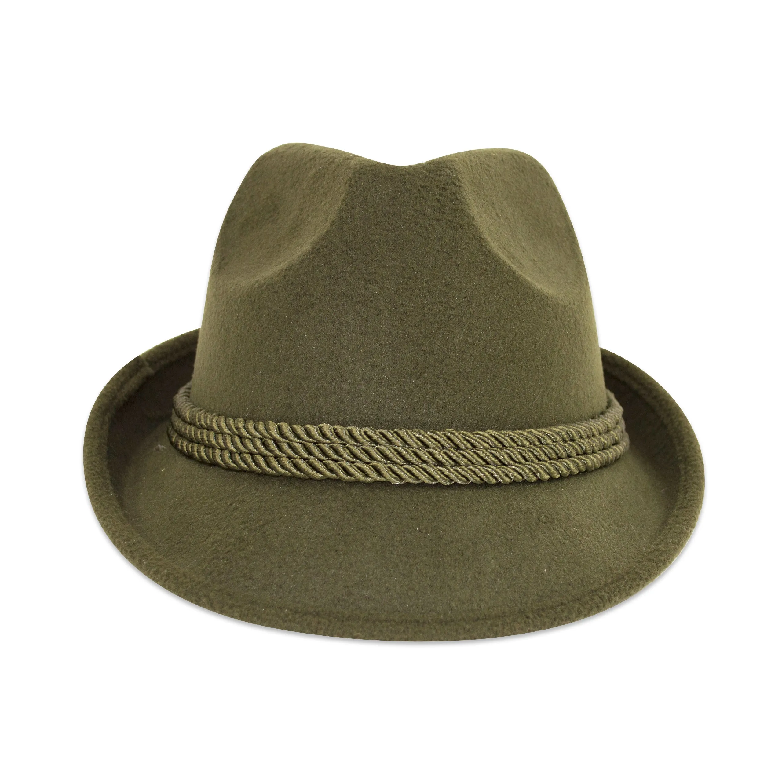 Deluxe Green German Fedora Hat