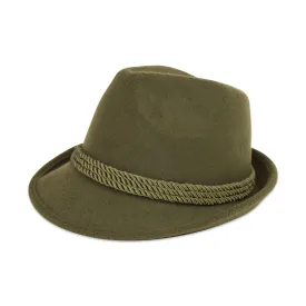 Deluxe Green German Fedora Hat