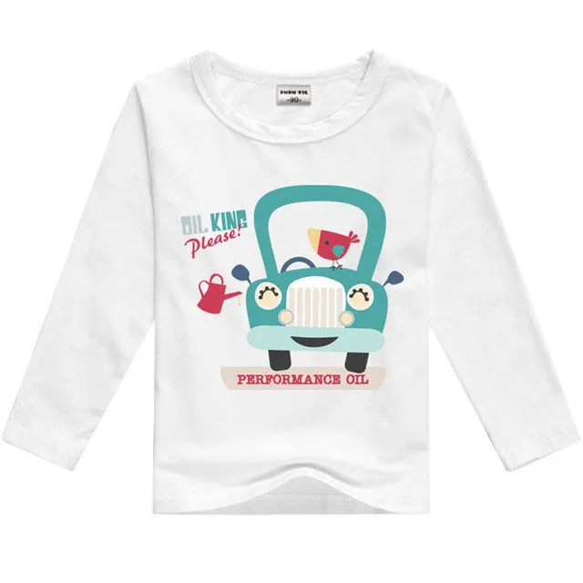 DMDM PIG Kids Clothes T Shirts For Boys T-Shirt Child Children's Clothing Baby Boy Girl Clothes T-Shirts For Boys Girls Clothes