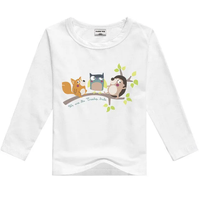 DMDM PIG Kids Clothes T Shirts For Boys T-Shirt Child Children's Clothing Baby Boy Girl Clothes T-Shirts For Boys Girls Clothes