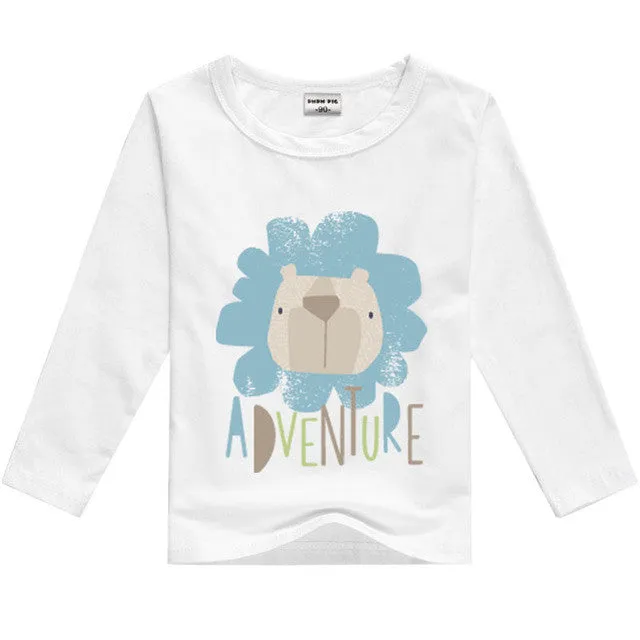 DMDM PIG Kids Clothes T Shirts For Boys T-Shirt Child Children's Clothing Baby Boy Girl Clothes T-Shirts For Boys Girls Clothes