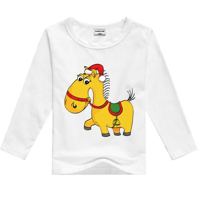 DMDM PIG Kids Clothes T Shirts For Boys T-Shirt Child Children's Clothing Baby Boy Girl Clothes T-Shirts For Boys Girls Clothes