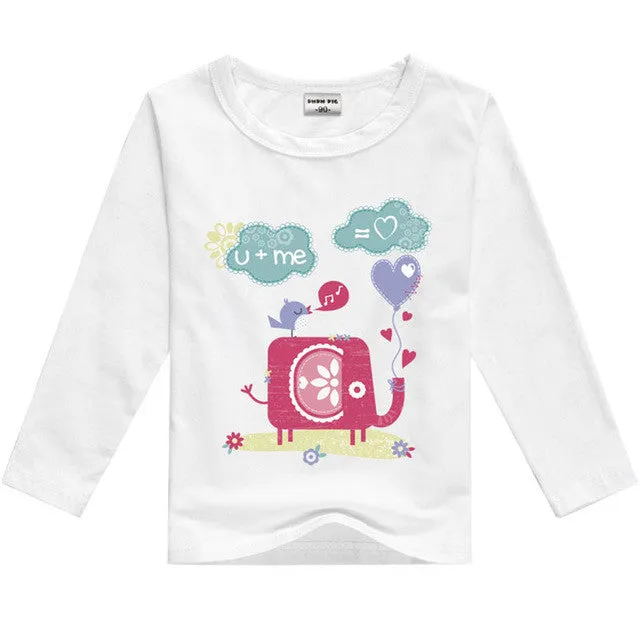 DMDM PIG Kids Clothes T Shirts For Boys T-Shirt Child Children's Clothing Baby Boy Girl Clothes T-Shirts For Boys Girls Clothes