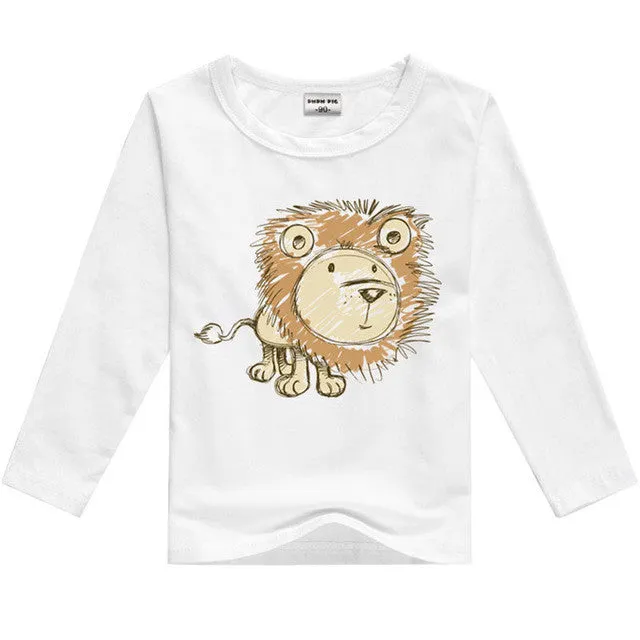 DMDM PIG Kids Clothes T Shirts For Boys T-Shirt Child Children's Clothing Baby Boy Girl Clothes T-Shirts For Boys Girls Clothes