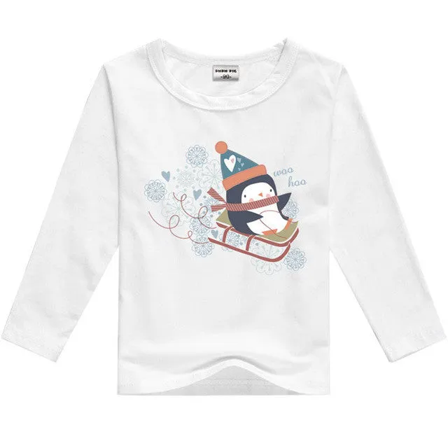 DMDM PIG Kids Clothes T Shirts For Boys T-Shirt Child Children's Clothing Baby Boy Girl Clothes T-Shirts For Boys Girls Clothes