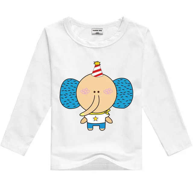 DMDM PIG Kids Clothes T Shirts For Boys T-Shirt Child Children's Clothing Baby Boy Girl Clothes T-Shirts For Boys Girls Clothes