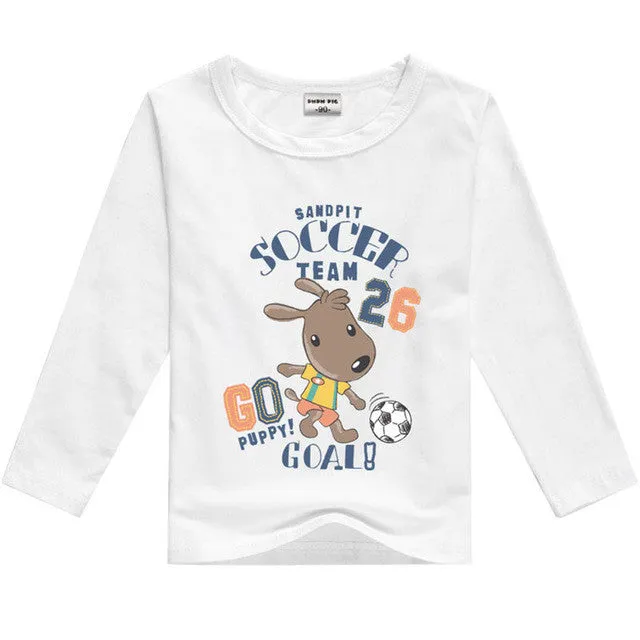 DMDM PIG Kids Clothes T Shirts For Boys T-Shirt Child Children's Clothing Baby Boy Girl Clothes T-Shirts For Boys Girls Clothes