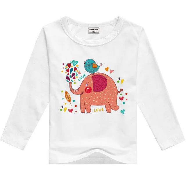 DMDM PIG Kids Clothes T Shirts For Boys T-Shirt Child Children's Clothing Baby Boy Girl Clothes T-Shirts For Boys Girls Clothes