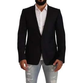 Dolce & Gabbana Exclusive Black Virgin Wool Blazer