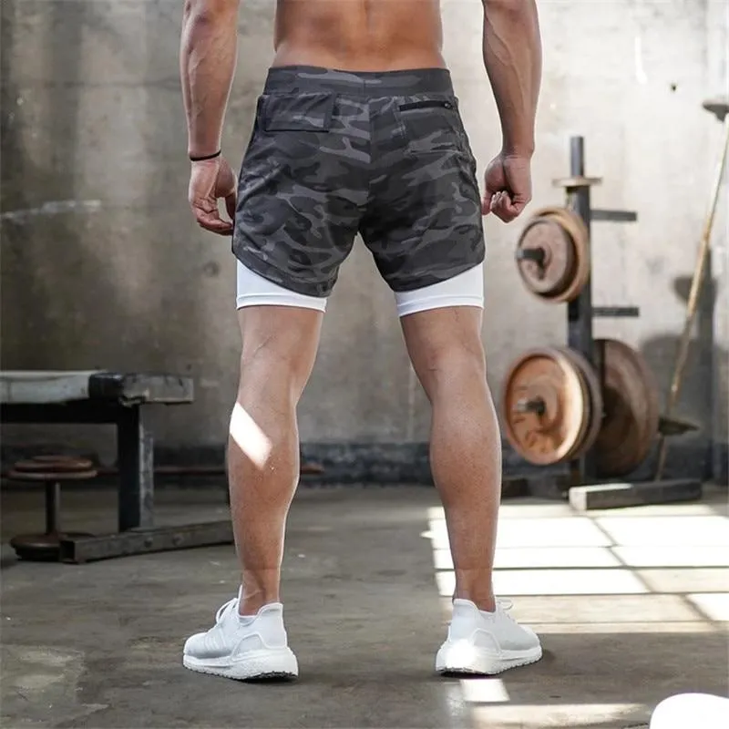 Double-deck Quick Dry GYM Running Shorts