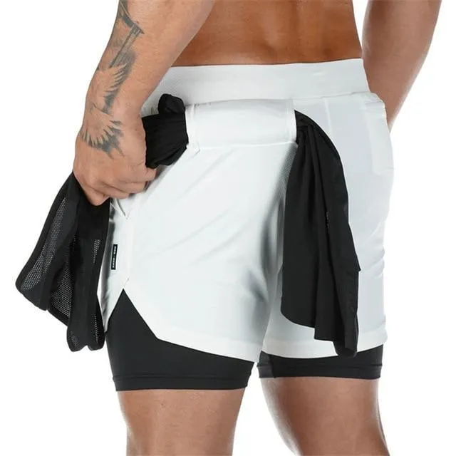 Double-deck Quick Dry GYM Running Shorts