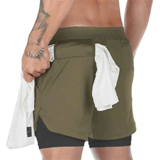 Double-deck Quick Dry GYM Running Shorts